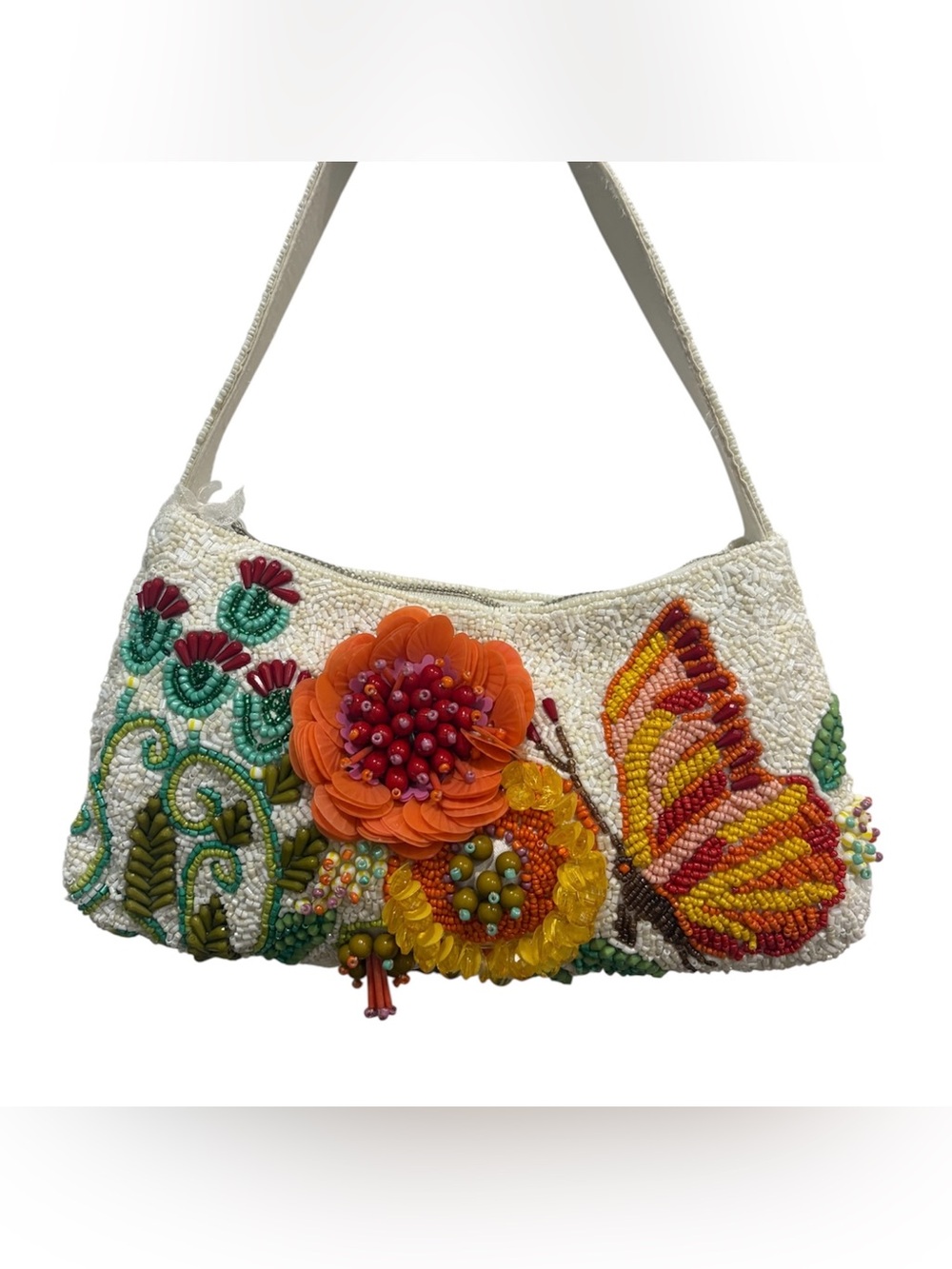 NWT: *Viral* Butterfly Beaded Bag 🌺🦋🌼From India to You 🌺🦋🌼